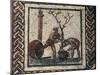 Mosaic Depicting Pitching of Trunks-null-Mounted Giclee Print