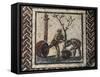Mosaic Depicting Pitching of Trunks-null-Framed Stretched Canvas
