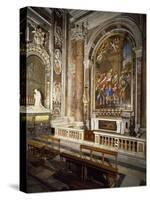 Mosaic Depicting Presentation of Mary in Temple and Monument to Benedict XV-null-Stretched Canvas