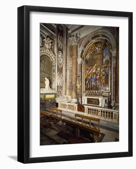 Mosaic Depicting Presentation of Mary in Temple and Monument to Benedict XV-null-Framed Giclee Print