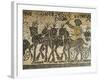 Mosaic Depicting Quadriga During Circus Race, Detail-null-Framed Giclee Print