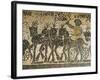 Mosaic Depicting Quadriga During Circus Race, Detail-null-Framed Giclee Print