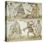 Mosaic Depicting Scenes from Amphitheater from Rome, Lazio-null-Stretched Canvas