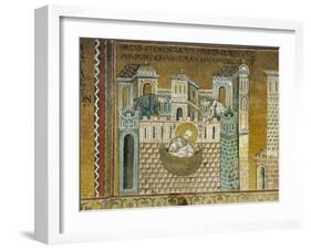 Mosaic Depicting Scenes of St Paul's Life, Left Apse, Cathedral Dedicated to Santa Maria Nuova-null-Framed Giclee Print