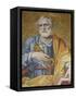 Mosaic Depicting St. Peter in St. Peter's Basilica, Vatican, Rome, Lazio, Italy, Europe-Godong-Framed Stretched Canvas