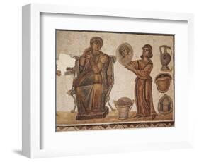 Mosaic Depicting the Toilet of Venus from Byrsa Hill, Carthage, Tunisia-null-Framed Giclee Print