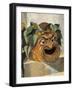 Mosaic Depicting Theatrical Mask, from Rome-null-Framed Giclee Print