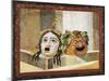 Mosaic Depicting Theatrical Masks, from Rome, Italy-null-Mounted Giclee Print