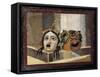 Mosaic Depicting Theatrical Masks, from Rome-null-Framed Stretched Canvas