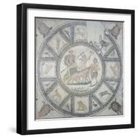 Mosaic Depicting Triumph of Dionysus, Unearthed in Sarsina, 3rd Century-null-Framed Giclee Print