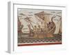 Mosaic Depicting Ulysses and the Sirens' Island from Thugga, Dougga, Tunisia, Close-Up-null-Framed Giclee Print