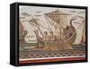 Mosaic Depicting Ulysses and the Sirens' Island from Thugga, Dougga, Tunisia, Close-Up-null-Framed Stretched Canvas