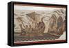 Mosaic Depicting Ulysses and the Sirens' Island from Thugga, Dougga, Tunisia-null-Framed Stretched Canvas