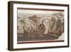 Mosaic Depicting Ulysses and the Sirens' Island from Thugga, Dougga, Tunisia-null-Framed Giclee Print