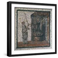 Mosaic Depicting Wine Press, from St Romain En Gal, 3rd Century-null-Framed Giclee Print