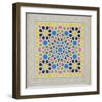 Mosaic Design from the Alhambra, from 'The Arabian Antiquities of Spain', published 1815-James Cavanagh Murphy-Framed Giclee Print