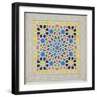 Mosaic Design from the Alhambra, from 'The Arabian Antiquities of Spain', published 1815-James Cavanagh Murphy-Framed Giclee Print