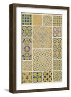 Mosaic Designs from Pilasters and Dados in Various Parts of the Alhambra-null-Framed Art Print