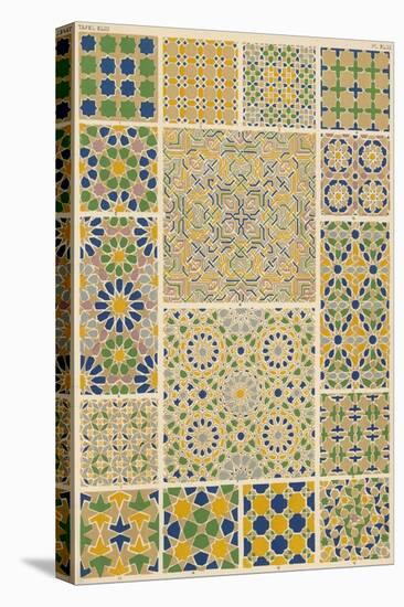 Mosaic Designs from Pilasters and Dados in Various Parts of the Alhambra-null-Stretched Canvas