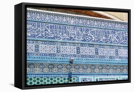 Mosaic Detail, Dome of the Rock, Jerusalem, C687-692-null-Framed Stretched Canvas