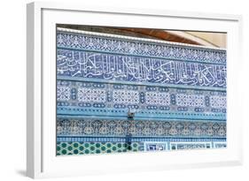 Mosaic Detail, Dome of the Rock, Jerusalem, C687-692-null-Framed Photographic Print