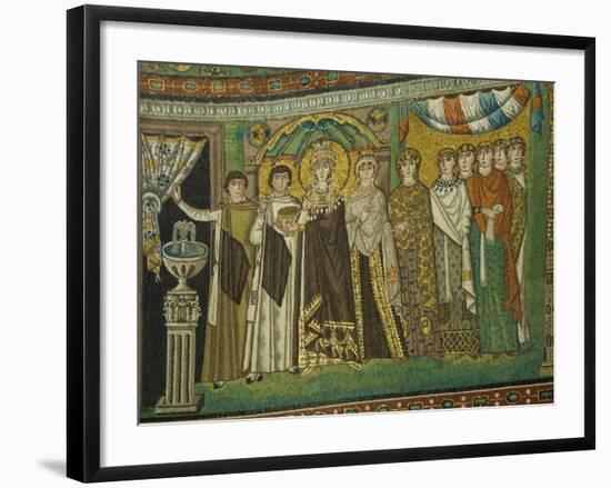 Mosaic Detail Within the Chiesa Di San Vitale, Ravenna, Emilia-Romagna-James Emmerson-Framed Photographic Print