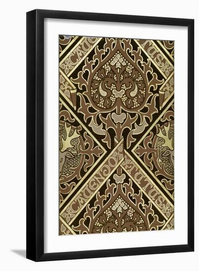 Mosaic Ecclesiastical Wallpaper Design-August Welby North Pugin-Framed Giclee Print