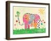 Mosaic Elephant-Jennifer McCully-Framed Giclee Print