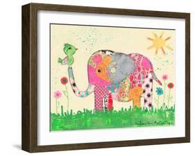 Mosaic Elephant-Jennifer McCully-Framed Giclee Print