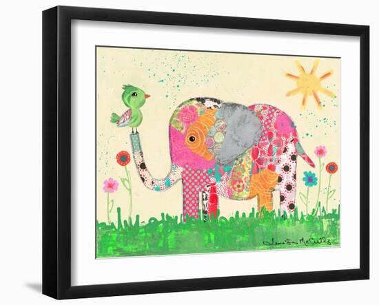 Mosaic Elephant-Jennifer McCully-Framed Giclee Print