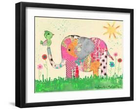 Mosaic Elephant-Jennifer McCully-Framed Giclee Print