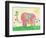 Mosaic Elephant-Jennifer McCully-Framed Premium Giclee Print