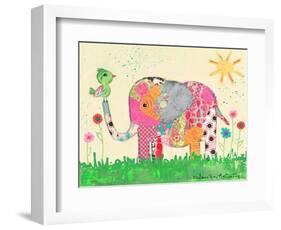 Mosaic Elephant-Jennifer McCully-Framed Premium Giclee Print