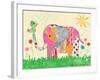 Mosaic Elephant-Jennifer McCully-Framed Premium Giclee Print