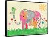 Mosaic Elephant-Jennifer McCully-Framed Stretched Canvas