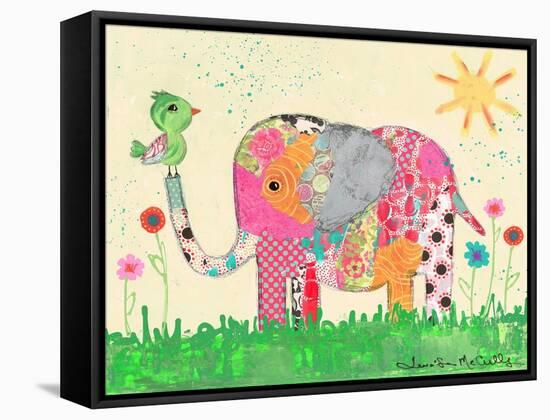 Mosaic Elephant-Jennifer McCully-Framed Stretched Canvas