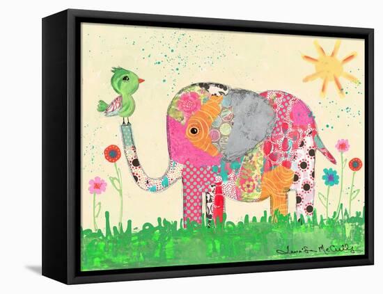 Mosaic Elephant-Jennifer McCully-Framed Stretched Canvas