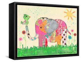 Mosaic Elephant-Jennifer McCully-Framed Stretched Canvas