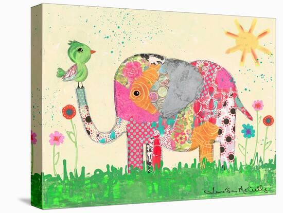 Mosaic Elephant-Jennifer McCully-Stretched Canvas