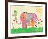 Mosaic Elephant-Jennifer McCully-Framed Giclee Print