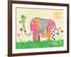 Mosaic Elephant-Jennifer McCully-Framed Giclee Print