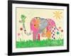 Mosaic Elephant-Jennifer McCully-Framed Giclee Print