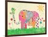 Mosaic Elephant-Jennifer McCully-Framed Giclee Print