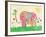 Mosaic Elephant-Jennifer McCully-Framed Giclee Print