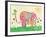 Mosaic Elephant-Jennifer McCully-Framed Giclee Print