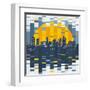 Mosaic Evening City-JoeBakal-Framed Art Print