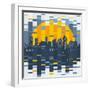 Mosaic Evening City-JoeBakal-Framed Art Print