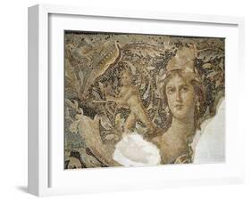 Mosaic Floor from a Roman Villa at Sepphoris Depicting Scenes from the Life of Dionysus-null-Framed Giclee Print