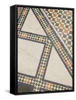 Mosaic Floor, Musee De Marrakech, Marrakech, Morocco-Walter Bibikow-Framed Stretched Canvas