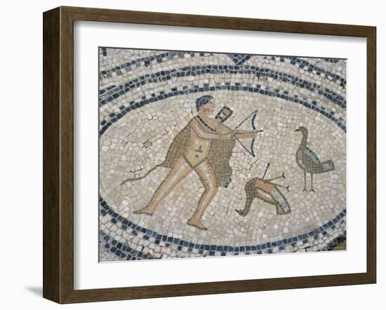 Mosaic Floor of Hunting Scene, Roman Archaeological Site of Volubilis, North Africa-R H Productions-Framed Photographic Print